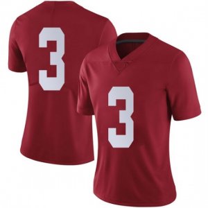 NCAA Women's Alabama Crimson Tide #3 Daniel Wright Stitched College Nike Authentic No Name Crimson Football Jersey OE17F12BY